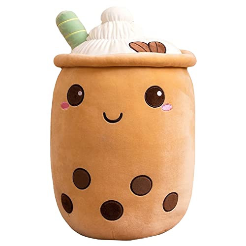 Cute Soft Toy Plushies, Bubble Tea Plush, Almohada de Peluche Boba, Peluches para Niños, Plush Anime Doll, Felpa Adecuado para Niños Decoración del Hogar 24CM - B