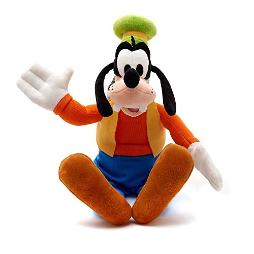 Disney Peluche pequeño de Goofy, Store, Altura: 36 cm, el emblemático Goofy de Peluche Presenta Detalles Bordados y Luce su Particular Atuendo, Adecuado para Todas Las Edades.