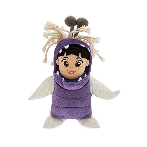 Disney Store: muñeca de Peluche de Boo, Monstruos S.A, 23 cm, confeccionada en un Tejido de Peluche con Detalles Bordados, Juguete Adecuado para Todas Las Edades