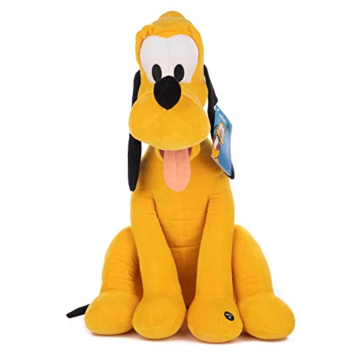 Famosa Softies - Peluche Pluto de la película Disney, de tamaño medio y textura suave y blandita, tiene sonido divertido, para regalar a cualquier edad, (760021692)