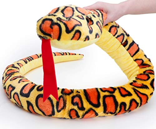 PMS Serpiente Felpa Gigante - 180cm - Juguetes Blandos para niños (Orange)