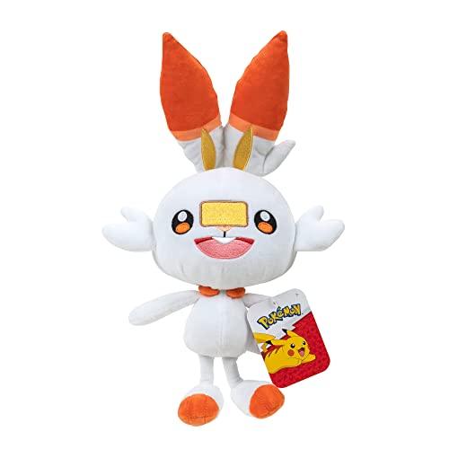 Pokemon 98057 Pokémon - Felpa de Peluche (30 cm), Color Blanco y Naranja