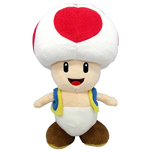 SUPER MARIO gmsm6p01toadnew Bros – Producto Oficial de Nintendo 24 cm Peluche Toad