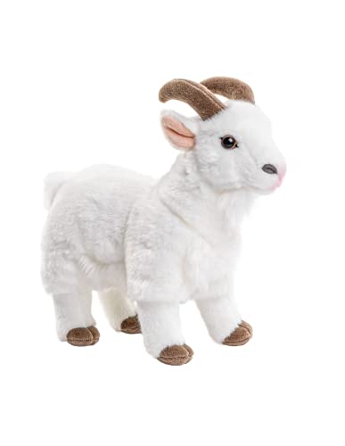 Uni-Toys - Cabra de montaña Blanca - 29 cm (Longitud) - Cabra, Animales Salvajes - Animal de Peluche, Peluche