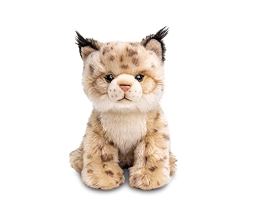Uni-Toys - Lince joven sentado - 22 cm (altura) - Gato de peluche - Peluche de peluche.